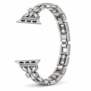بند فلزی لوکس Apple Watch مدل Chain-Link مناسب سایزهای 42 تا 49 میلی‌متر